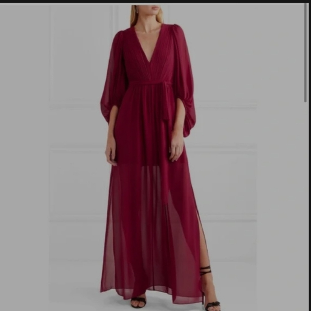 Halston Heritage Evening Collection Dress in Red (Size 10)